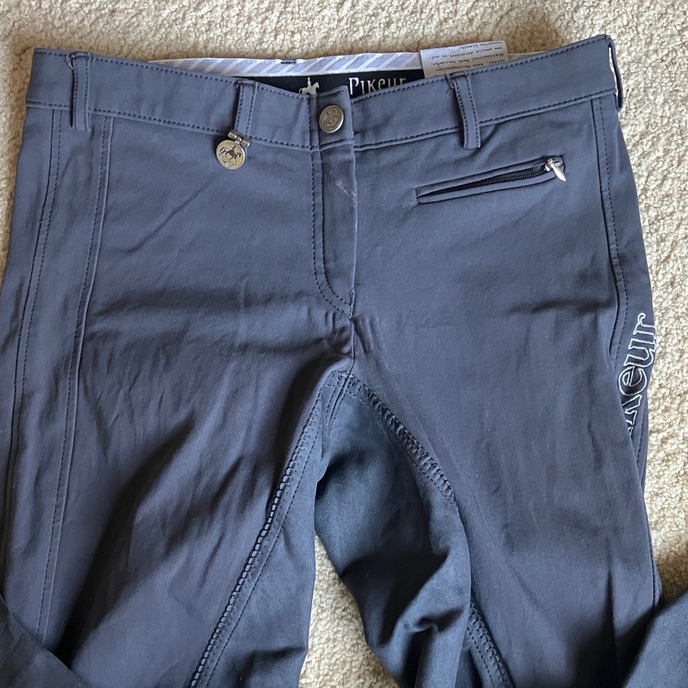 Pikeur Lucinda Full Seat Gray Riding Breeches